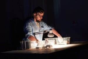 Подробнее о статье Творческий вечер Бориса Павловича и моноспектакль Дмитрия Волкострелова в театре «Среда 21»