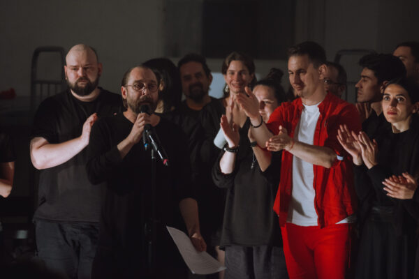 «Акустическая читка» Владимира Панкова. Показ спектакля по поэме-мистерии Иосифа Бродского «Шествие». Фоторепортаж