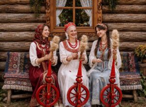 Читать далее о этой статье От «Избы-гадальни» до «Караоке-колодца»: что ждет посетителей на летнем фестивале нового русского стиля «Фолково» в «Сокольниках» 